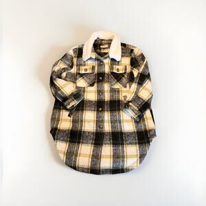 Kookaburra By UGG Quilted Plaid Button Up Jacket Coat. Sherpa Collar. Size XXL